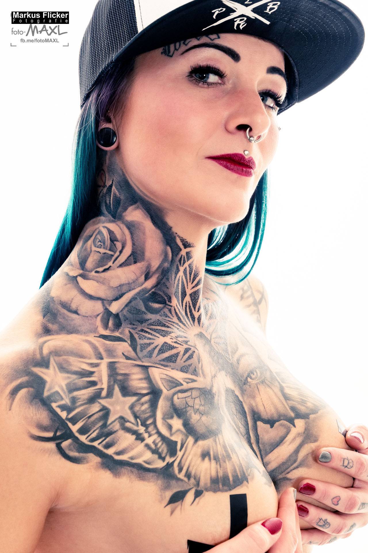 Tattoo’s by Rene mit Model Marietta