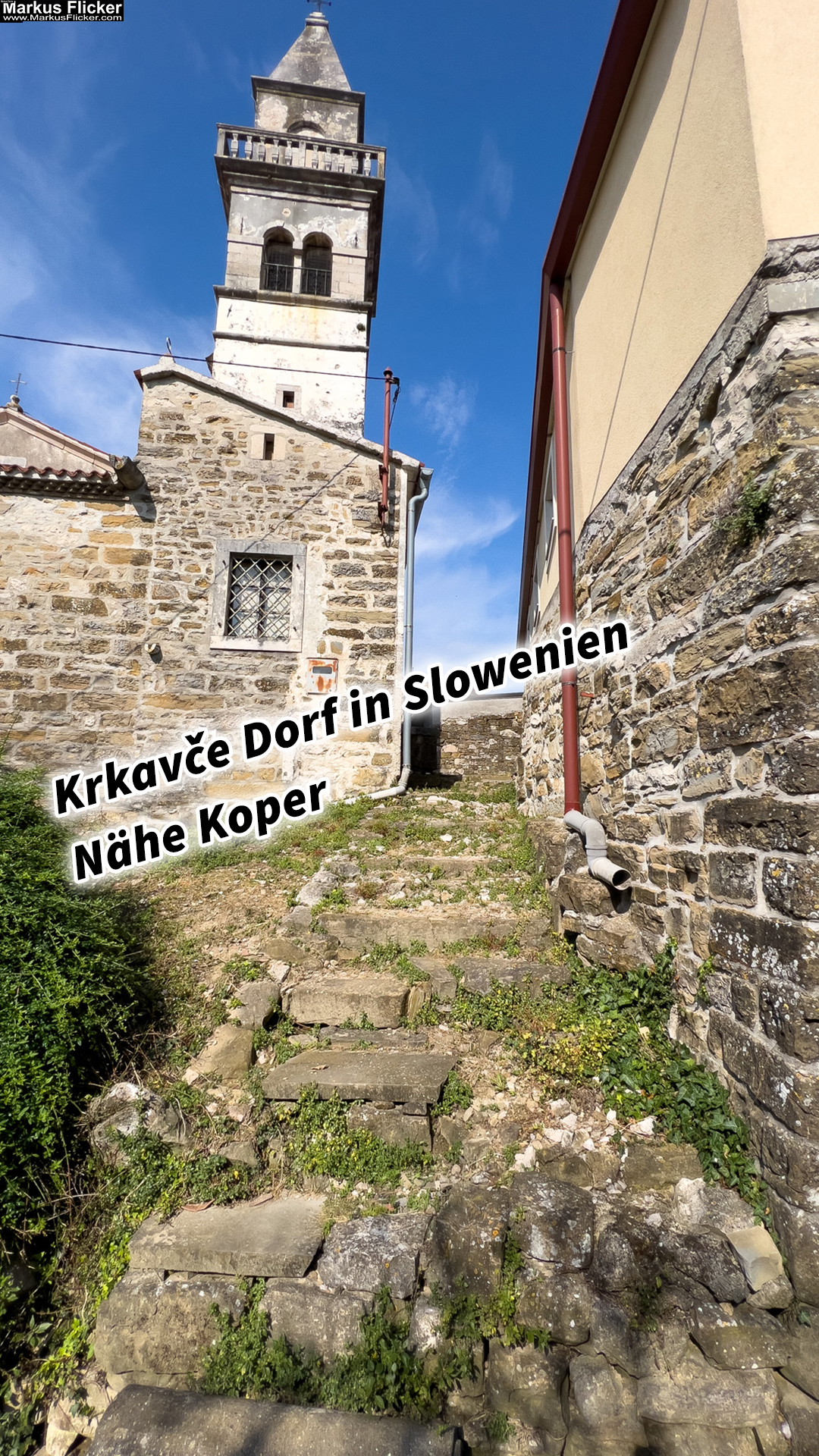 Krkavče Dorf in Slowenien Nähe Koper