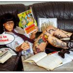 Comic Book Pop Art Style Fotoshooting mit Elke Little Crazyinkedgirl Tattoomodel