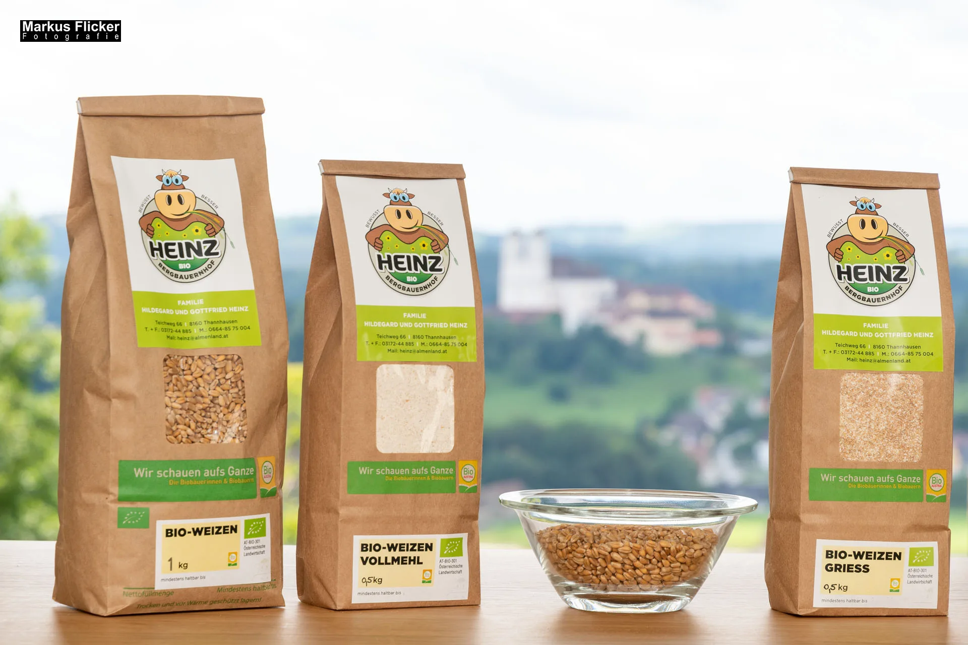 Werbefotos Bio-Bergbauernhof Heinz und Hofladen Steiermark