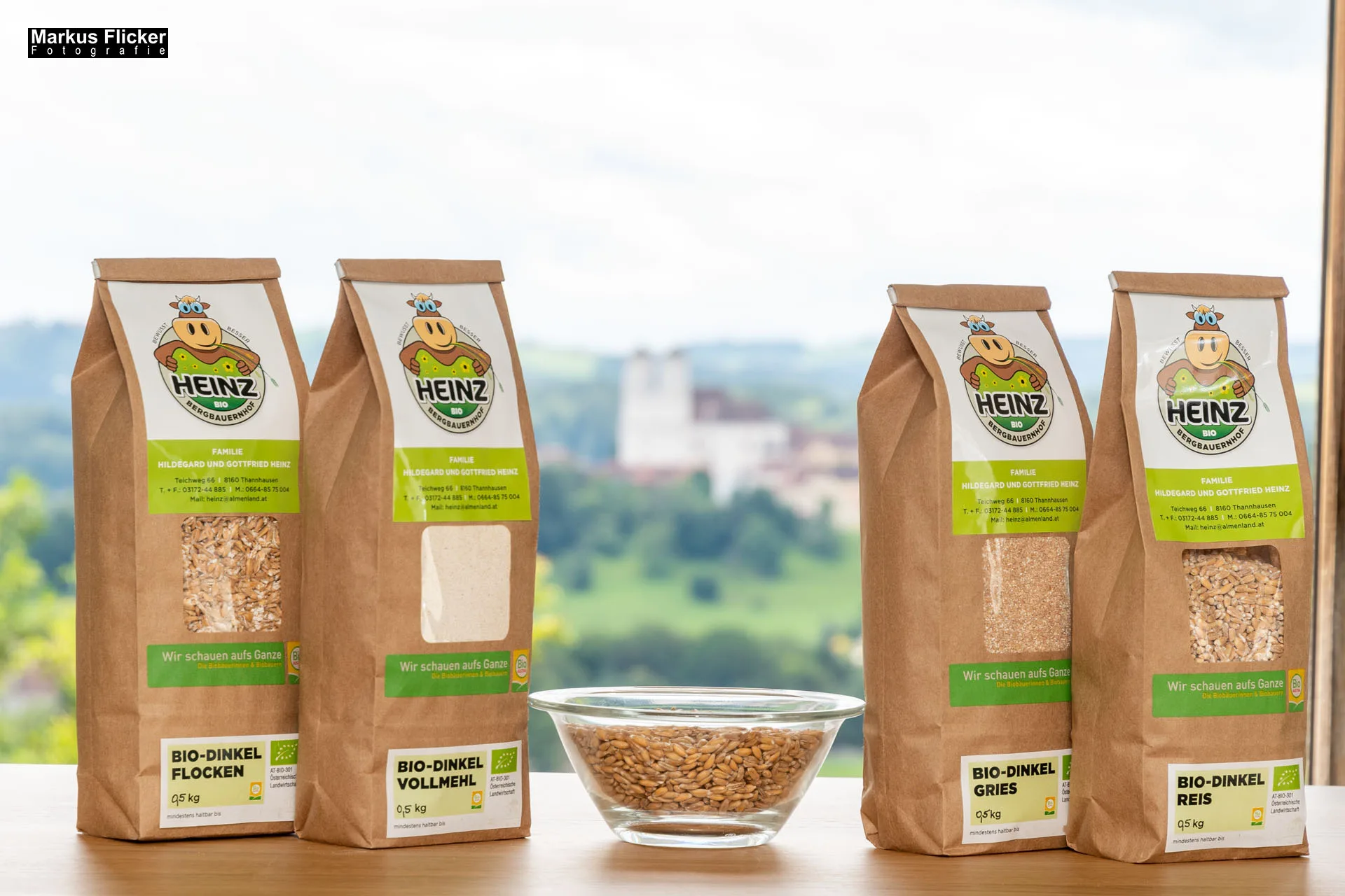 Werbefotos Bio-Bergbauernhof Heinz und Hofladen Steiermark