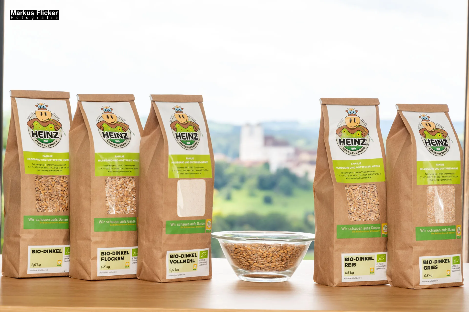 Werbefotos Bio-Bergbauernhof Heinz und Hofladen Steiermark