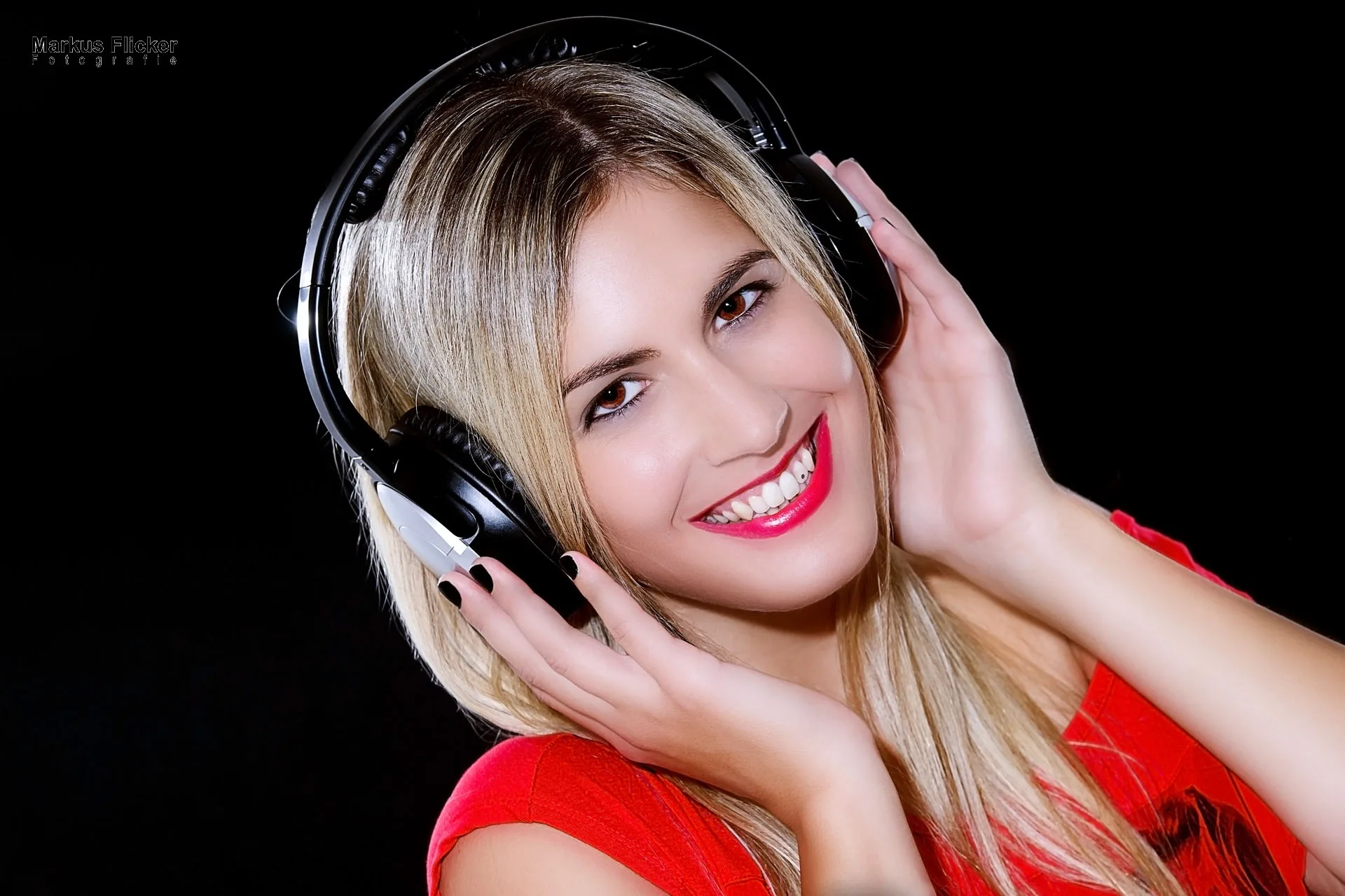 Portrait Female Model Silvia im Fotostudio