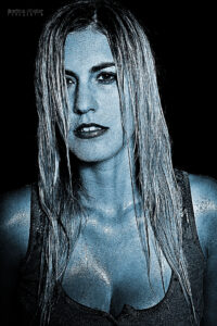 Portrait Female Model Silvia im Fotostudio