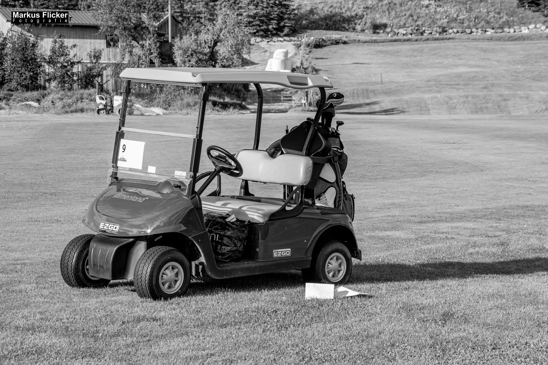 Making-Of Fotos Golfclub Almenland Golf Fotoshooting mit Female Model Silvia Reisinger