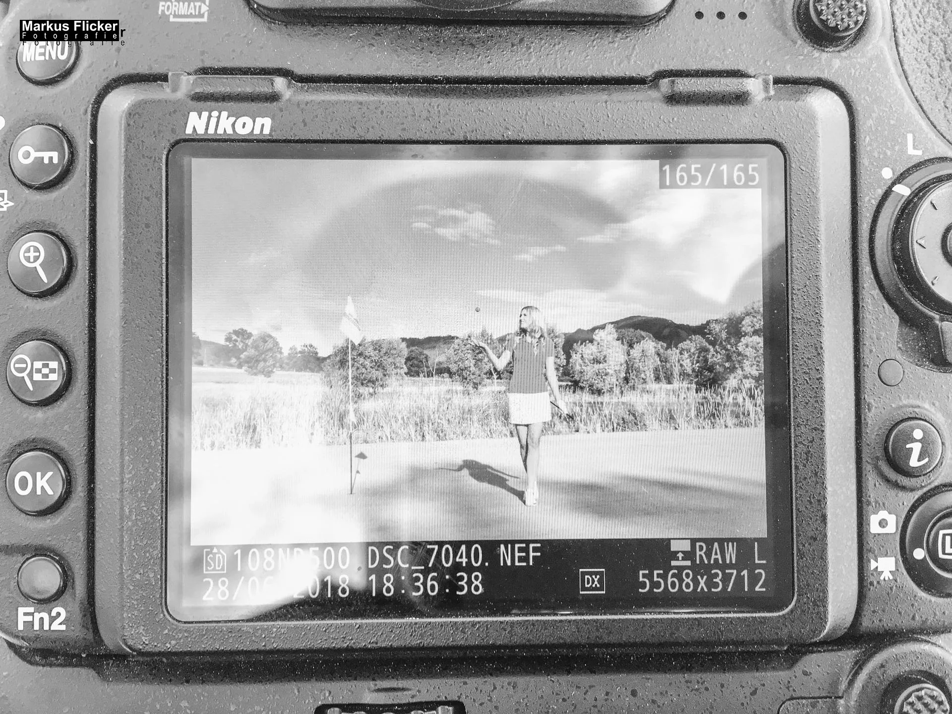 Making-Of Fotos Golfclub Almenland Golf Fotoshooting mit Female Model Silvia Reisinger