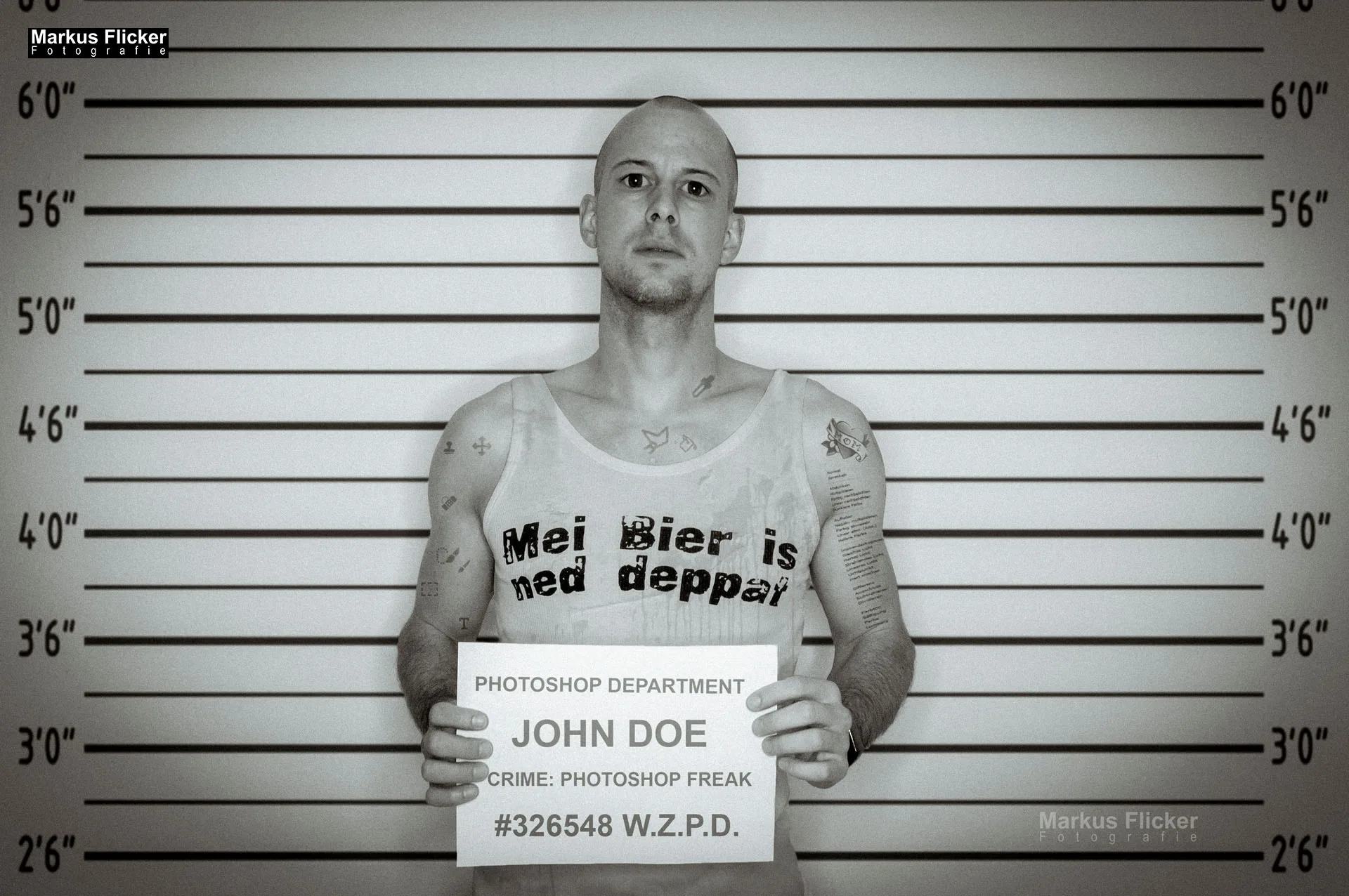 Mugshot Photographer Photoshopper Selfie Picture ;) Adobe Photoshop Project