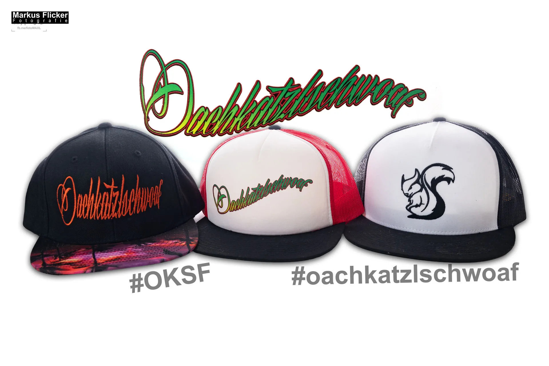 Oachkatzlschwoaf Streetwear Caps & Shirts Produktfotos im Studio inkl. 37 Fototipps für Streetwear