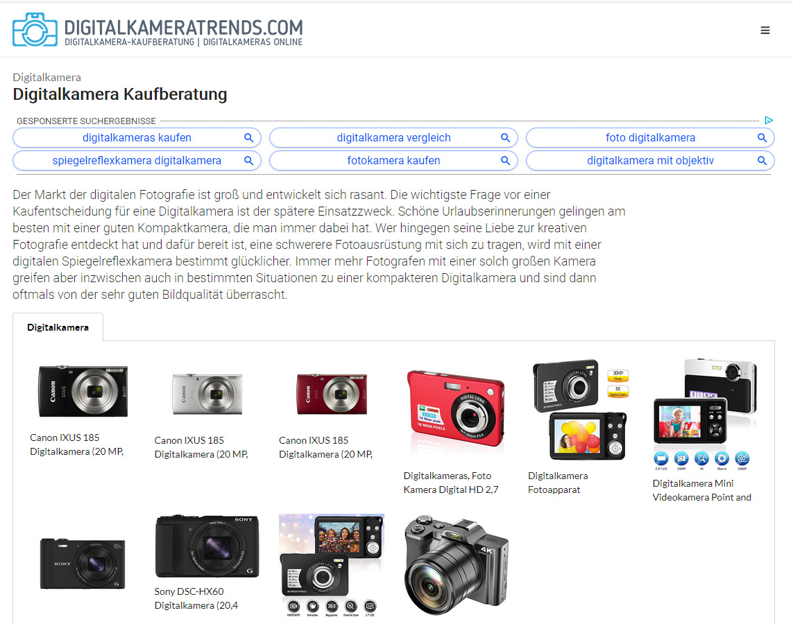 Kostenloses E-Book Digitalkamera Kaufberatung