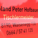 Tischlermeister Roland Peter Hofbauer