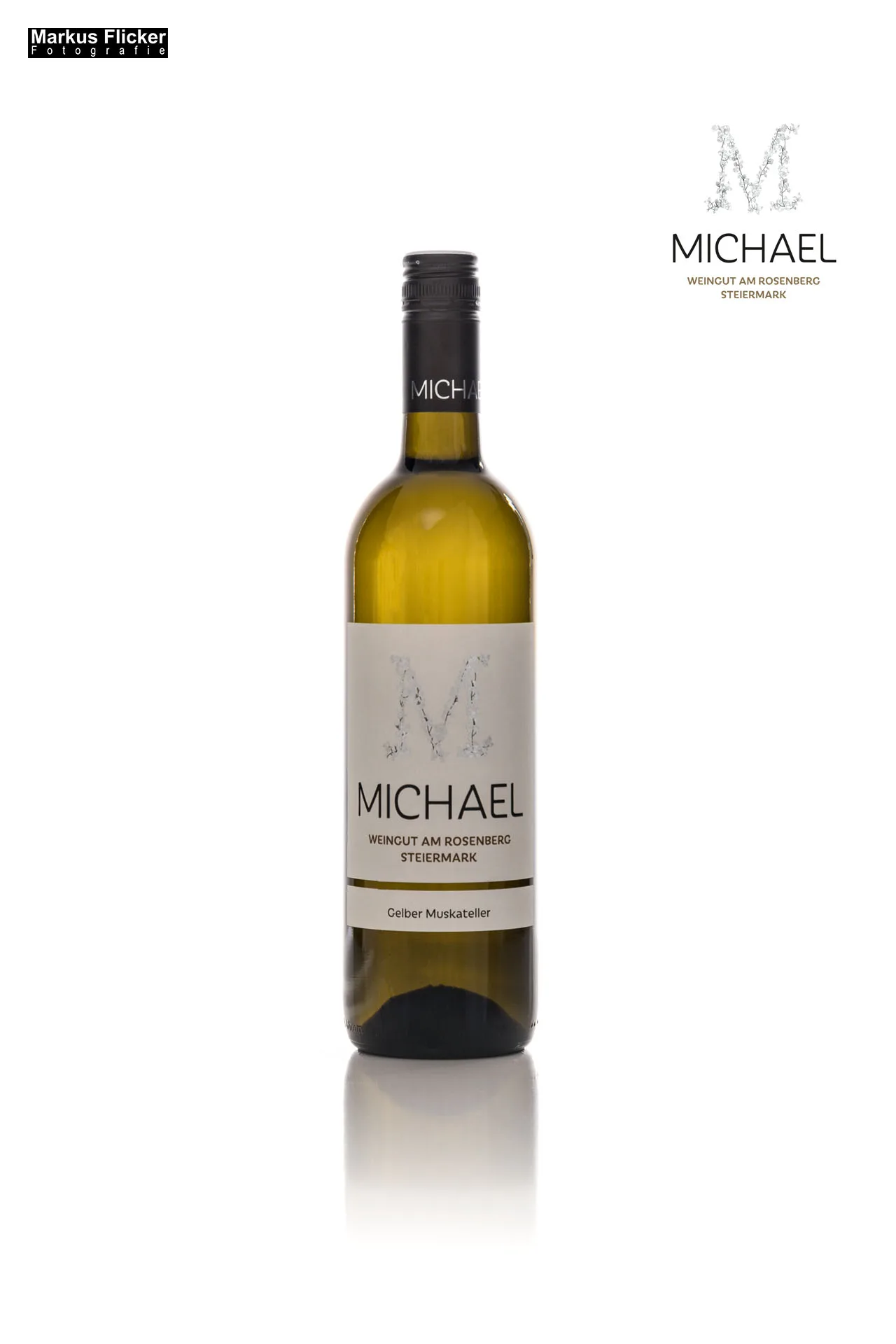 Weingut Michael am Rosenberg Werbefotos Wein Steiermark Österreich im Fotostudio Produktfoto
