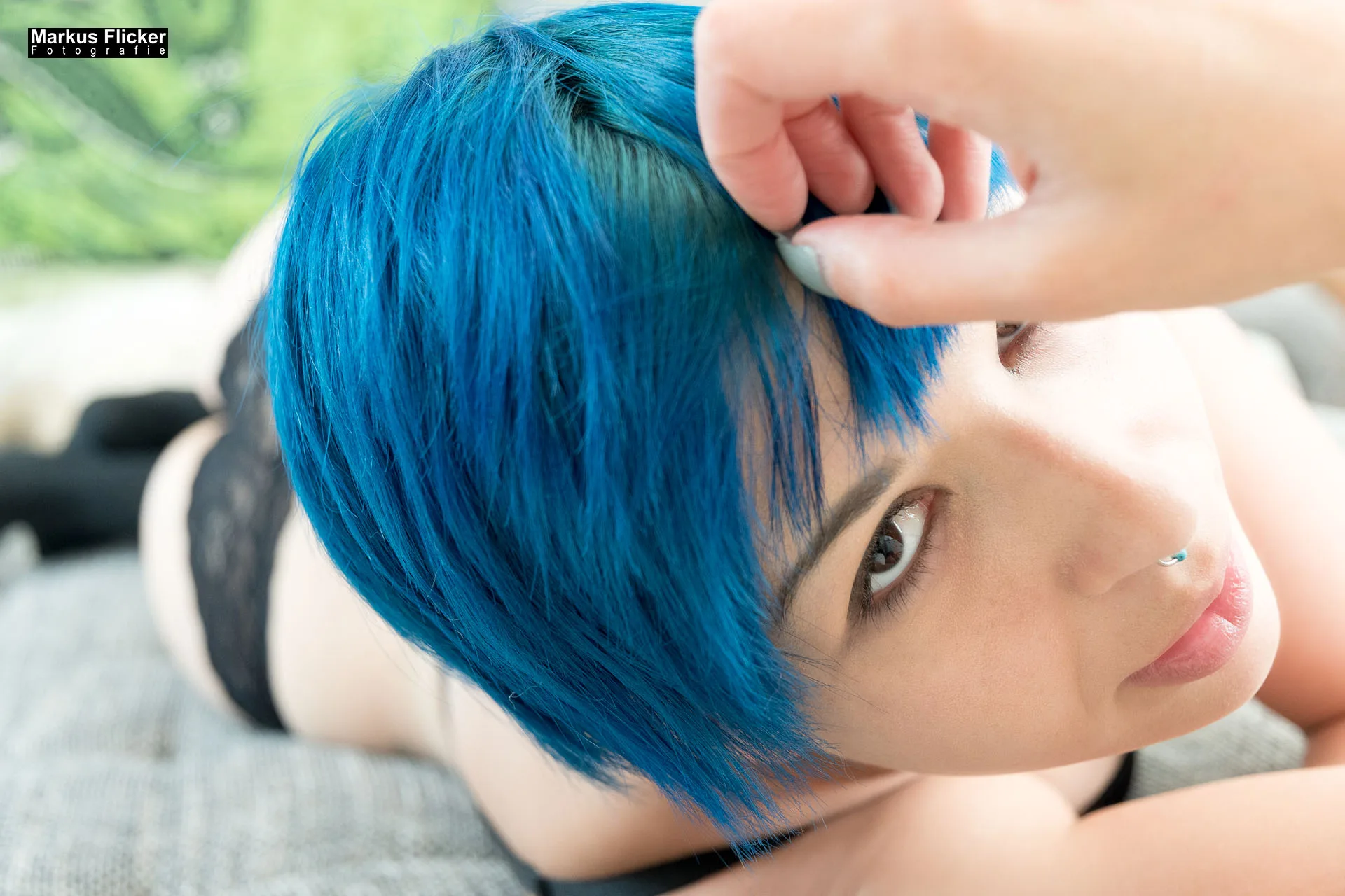 Homeshooting Akt Nude Dessous Female Model Lisa Photoshoot Fotografieren in der eigenen Wohnung