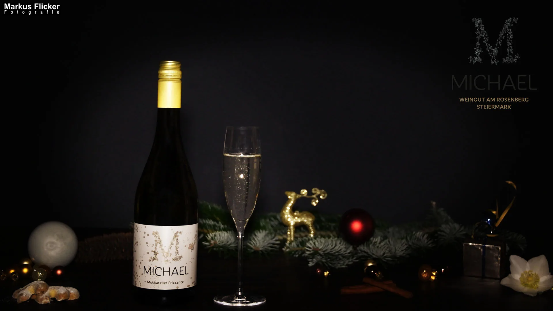 Weingut Michael am Rosenberg Werbefotos Wein Steiermark Österreich im Fotostudio Produktfoto