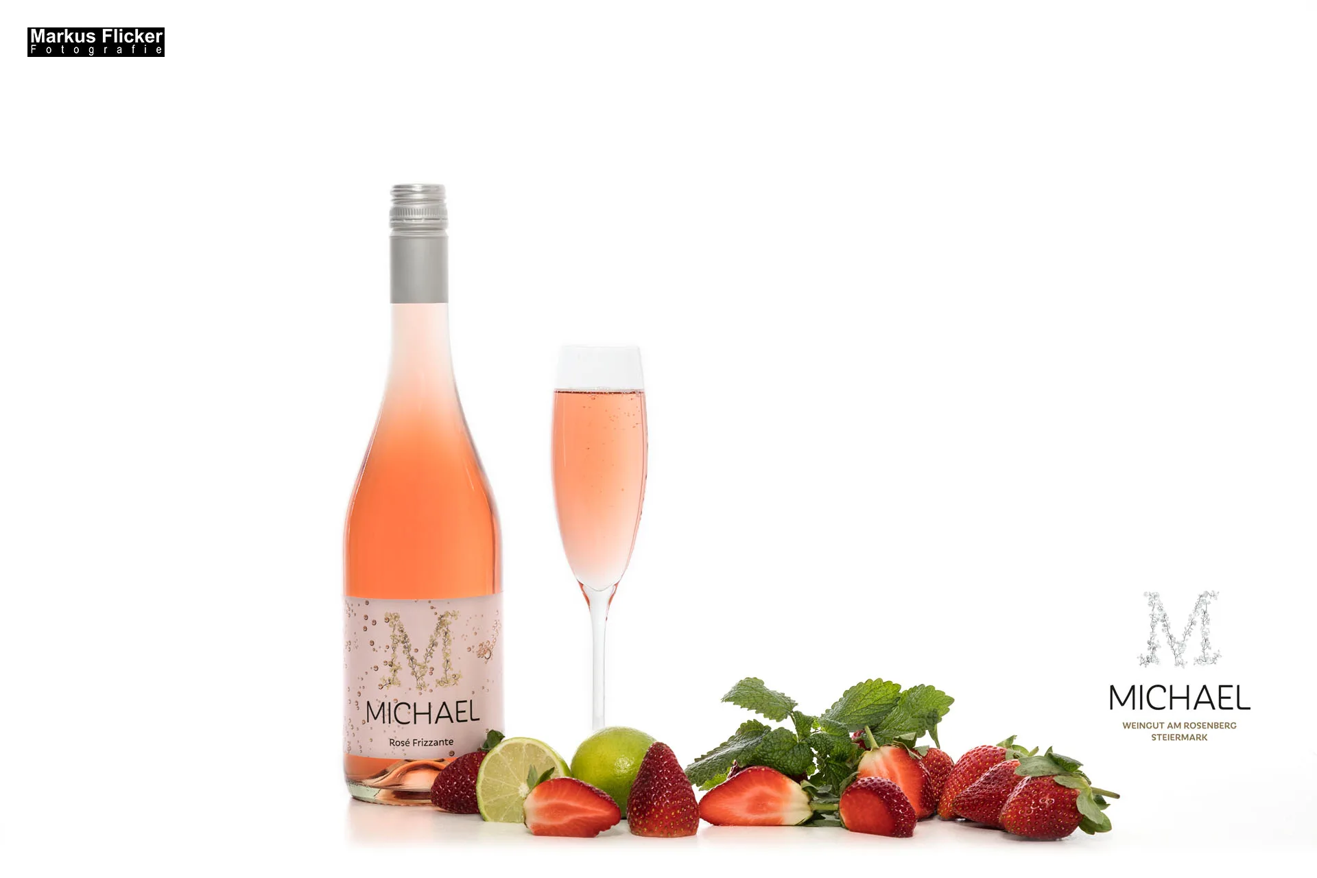 Weingut Michael am Rosenberg Werbefotos Wein Steiermark Österreich im Fotostudio Produktfotos
