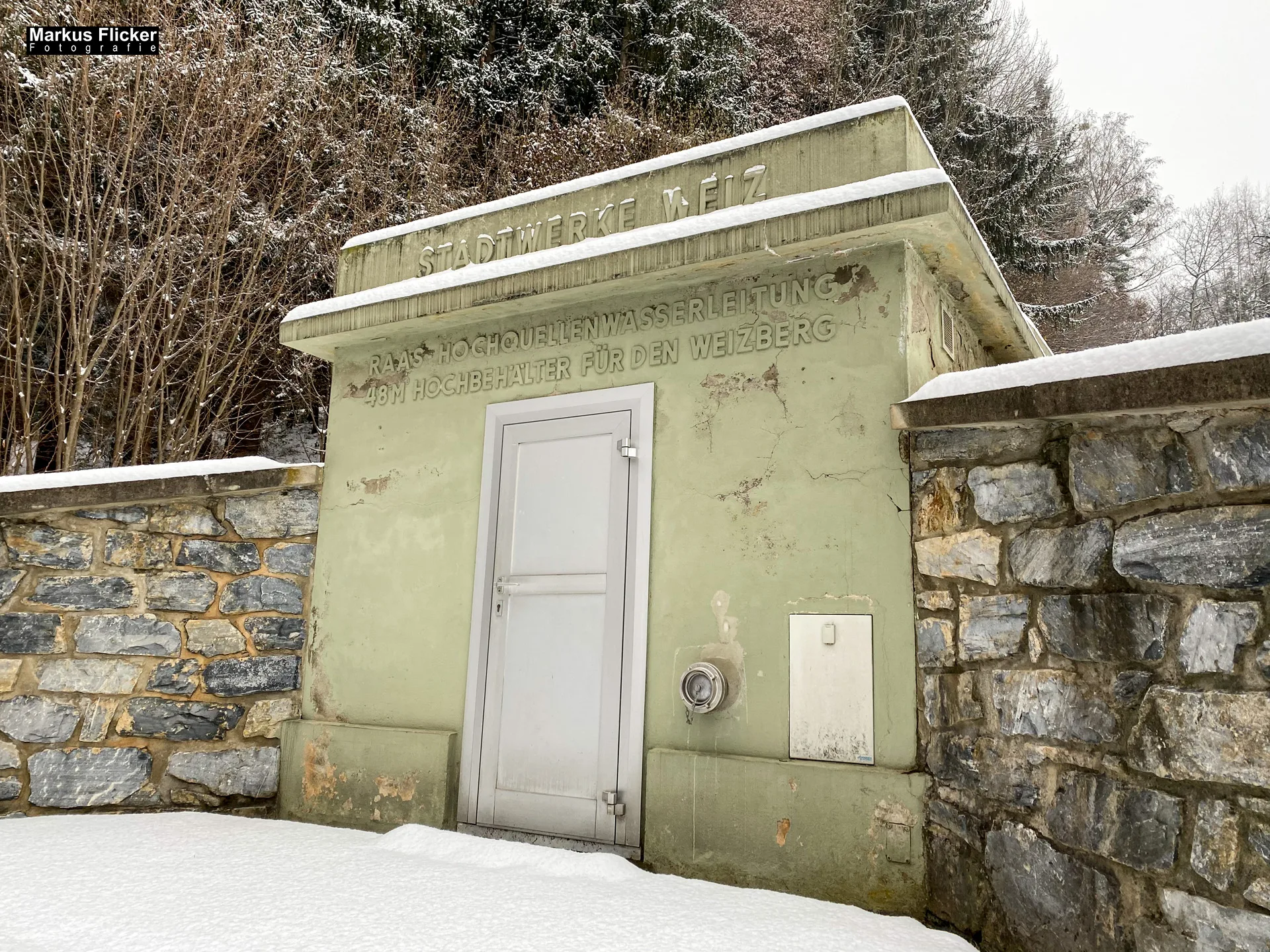 Fotografieren bei Schnee im Wald