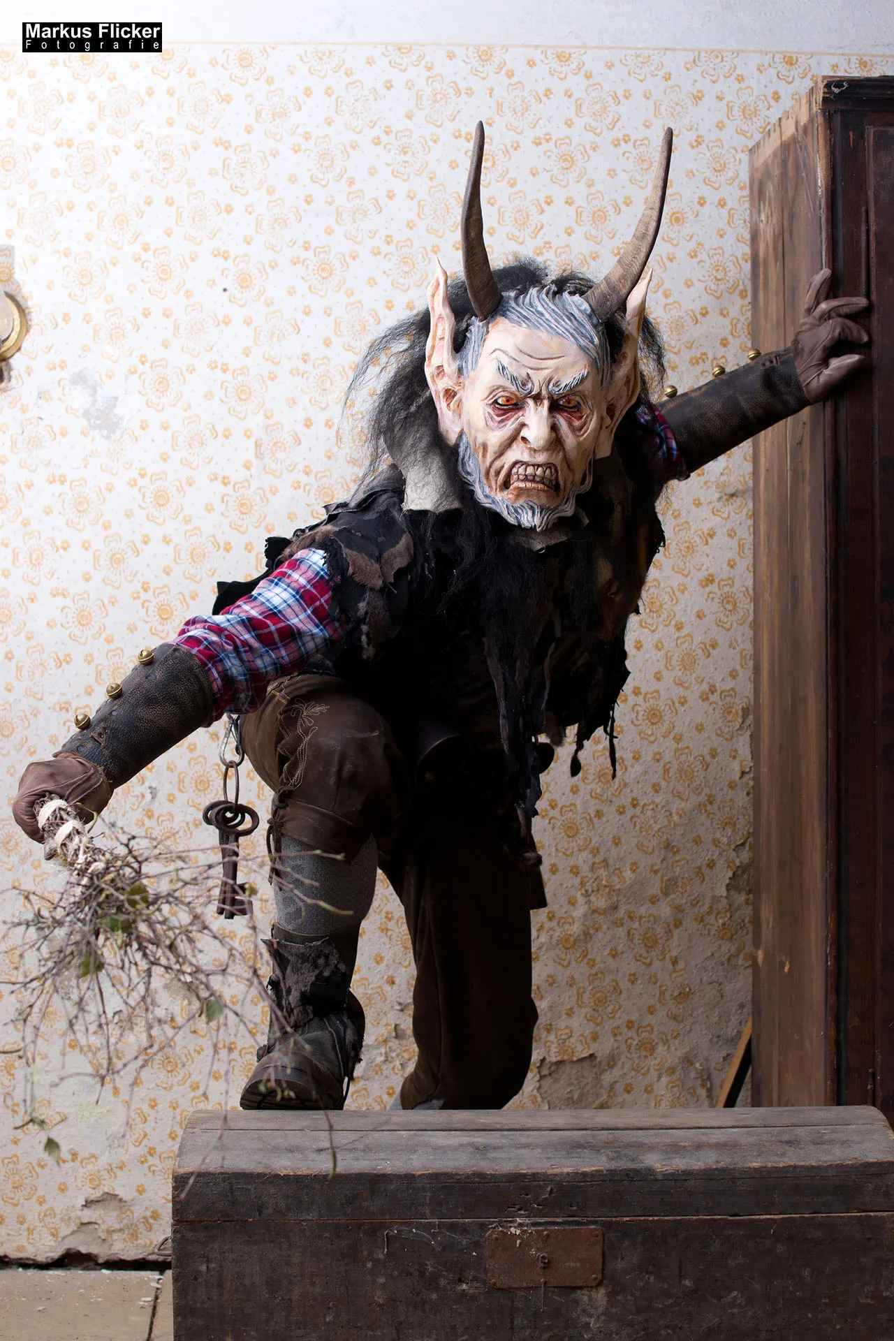 Vides Teufels Pass Perchten Fotoshooting