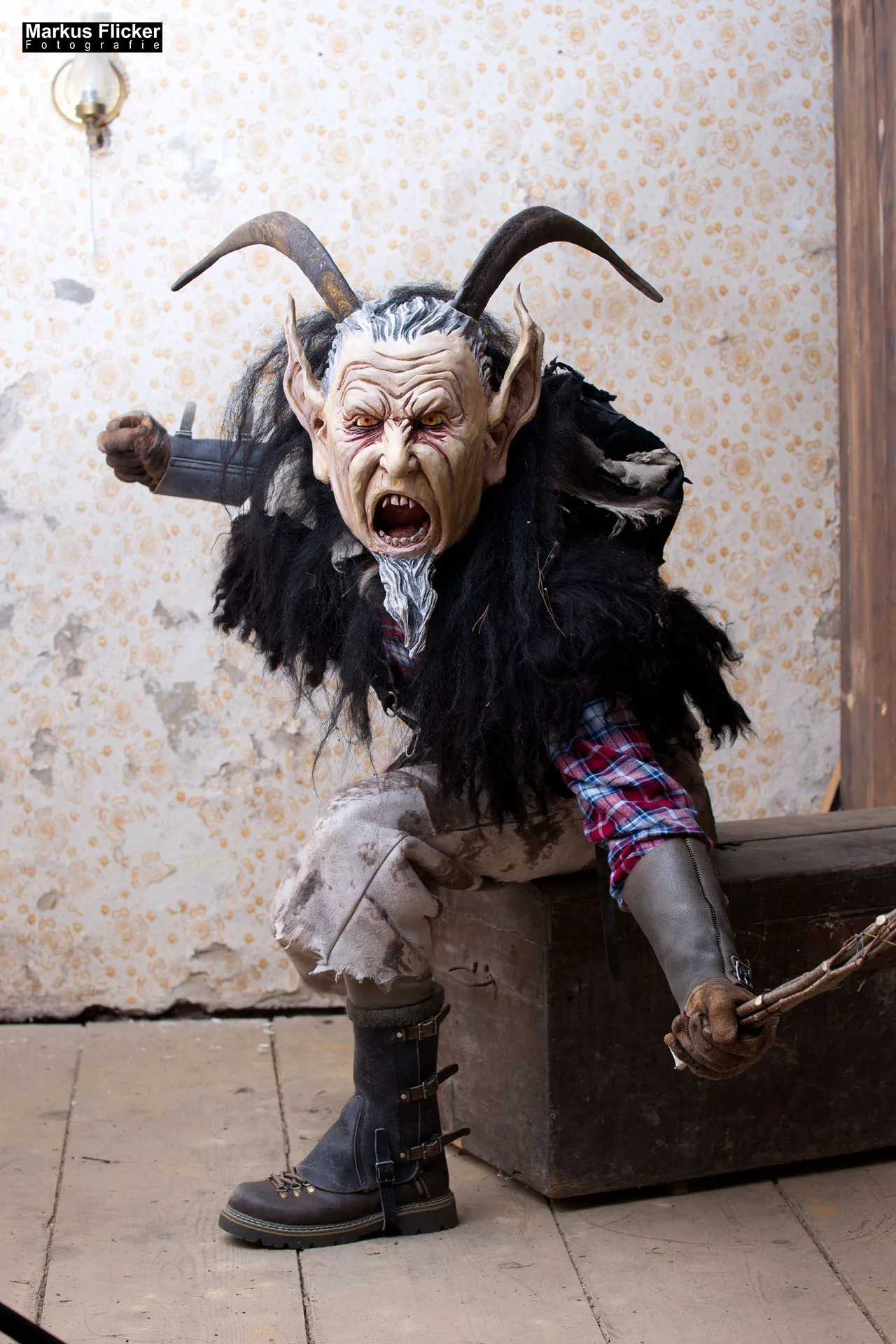 Vides Teufels Pass Perchten Fotoshooting