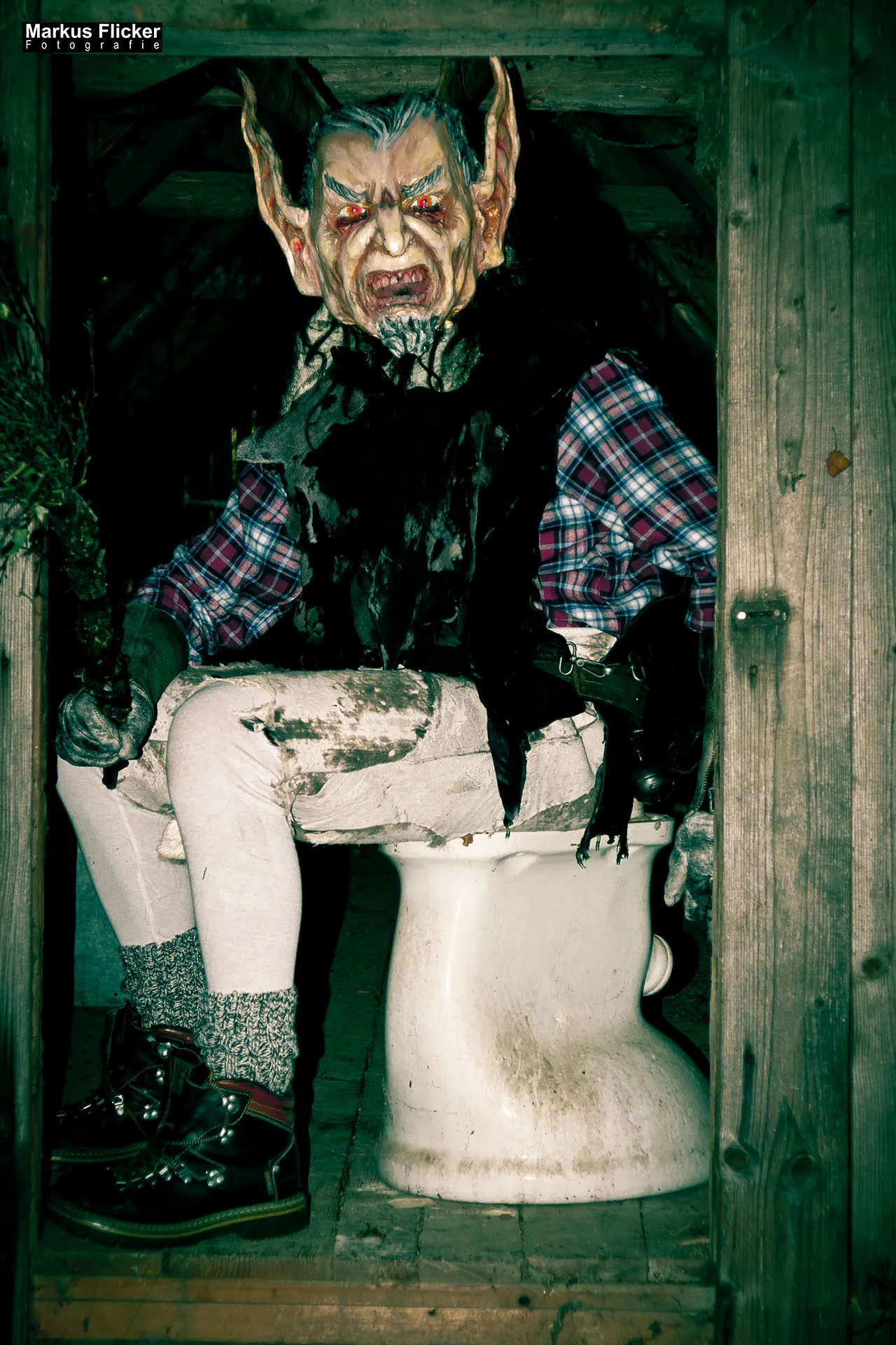 Vides Teufels Pass Perchten Fotoshooting