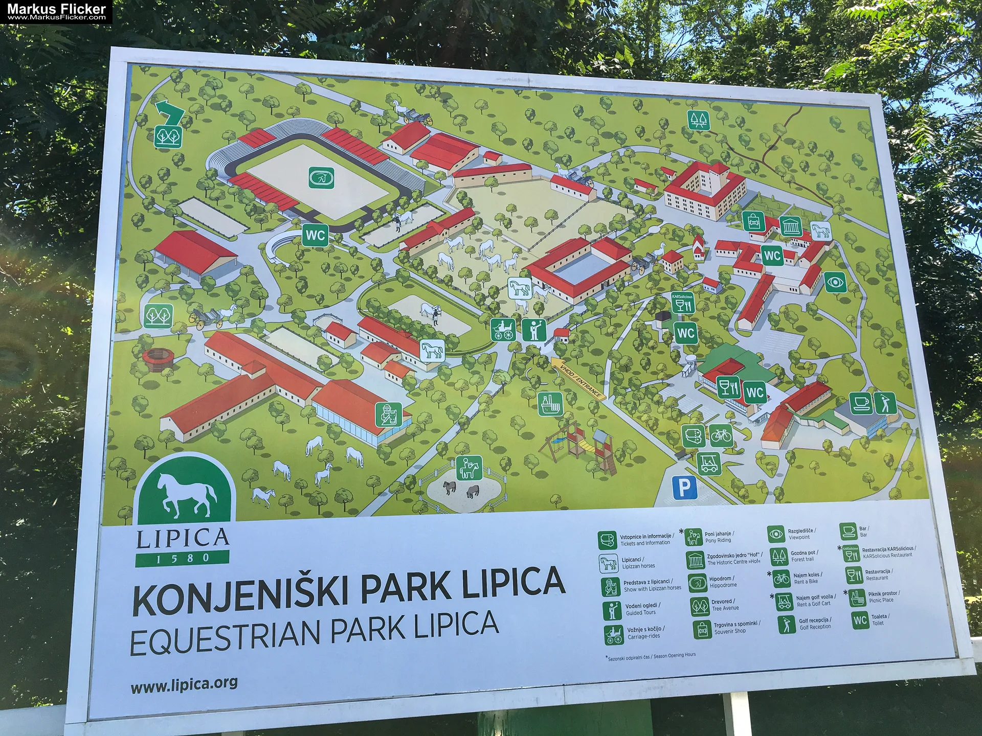 Gestüt Lipizza Kobilarna Lipica in Slowenien