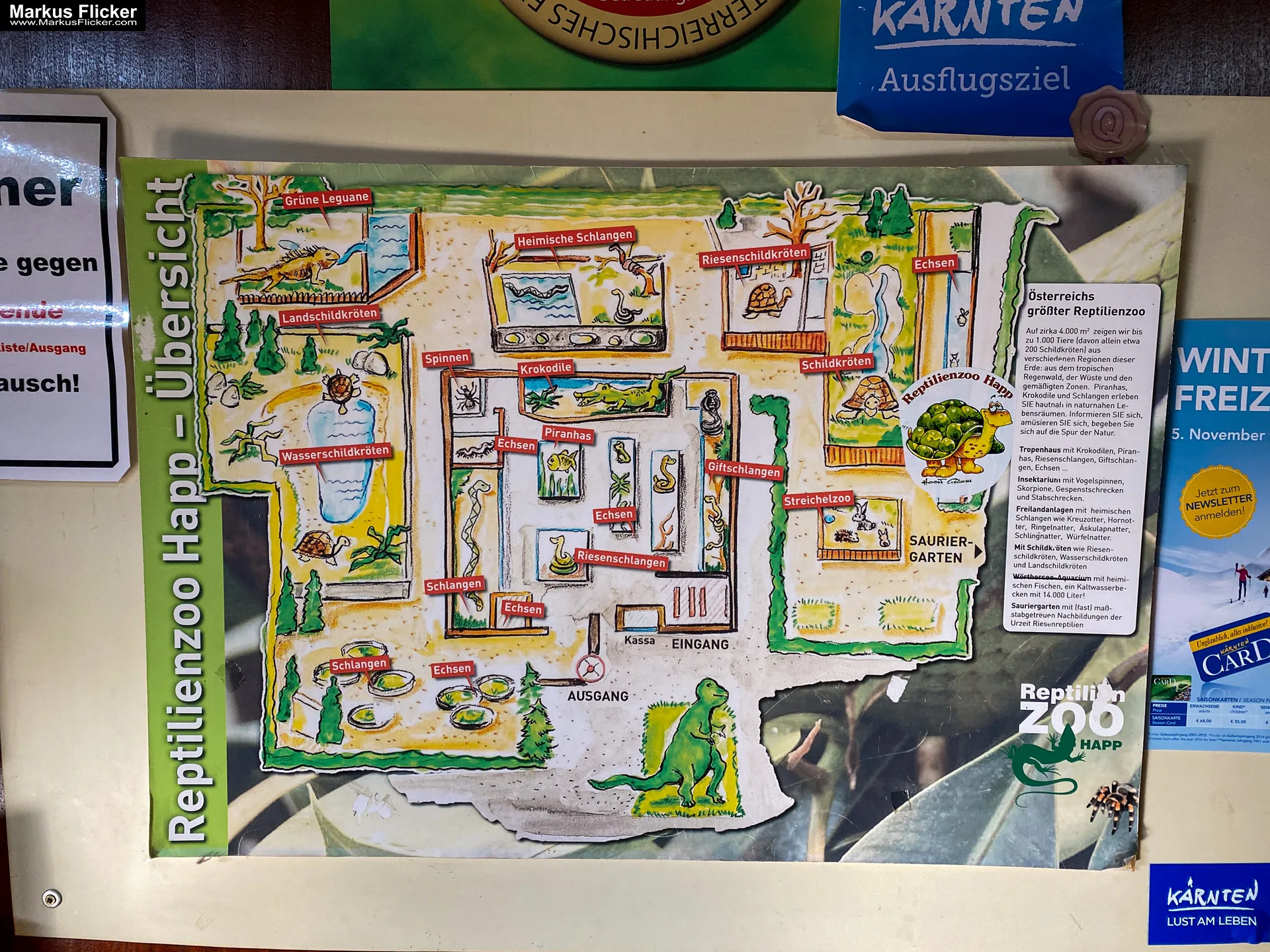 Reptilienzoo Happ in Klagenfurt am Wörthersee in Kärnten