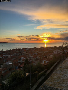 Piran am Meer in Slowenien an der Adria