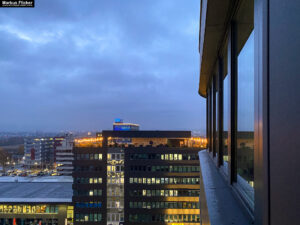 Sonnenuntergang in Graz Raaba Puch Werke und Technopark Raaba