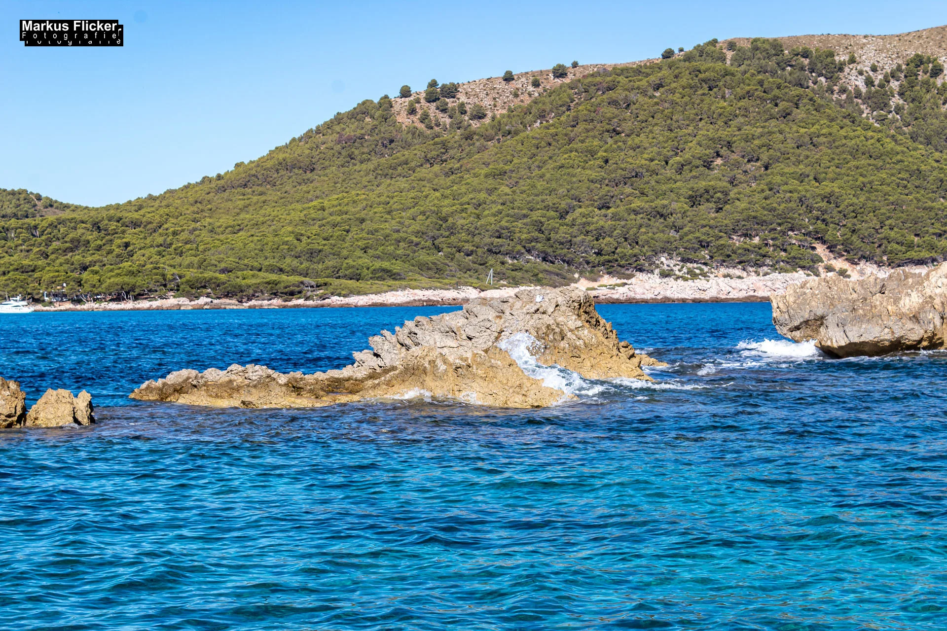 Cala Lliteras, Bar Sa Cova, Mero Diving auf Mallorca in Spanien