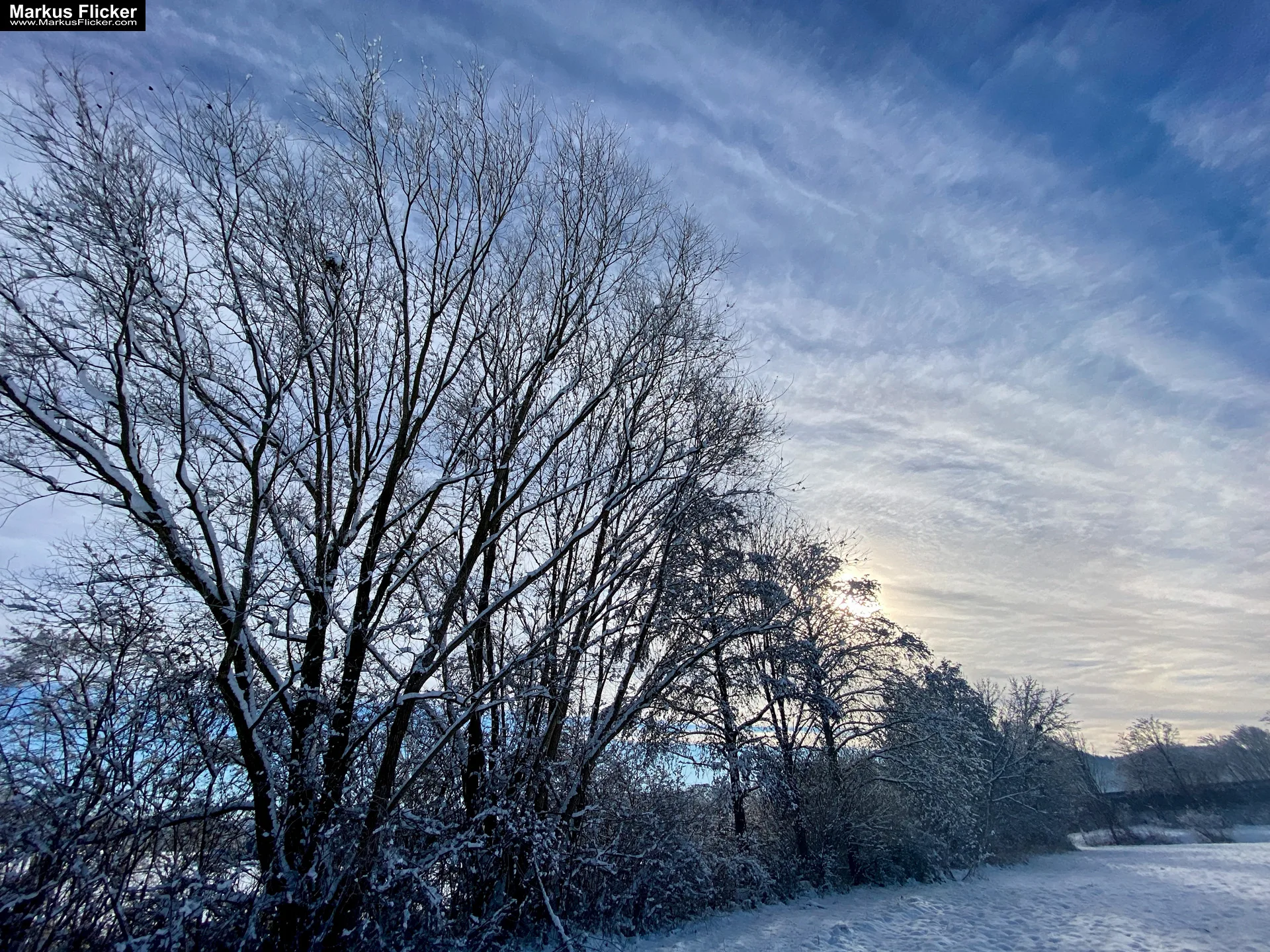 Spazieren Winter Schnee Steiermark Gleisdorf Raab