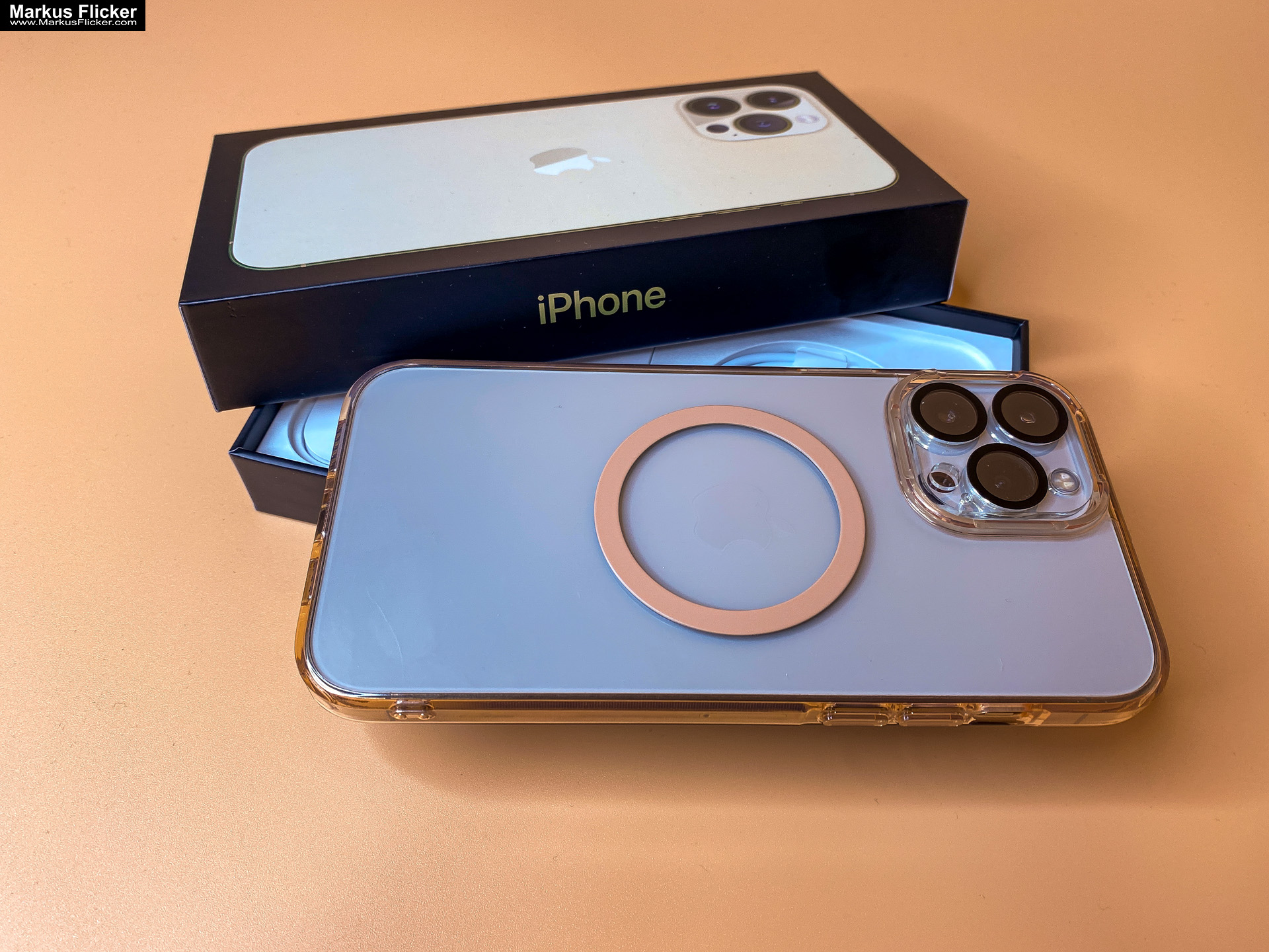 Unboxing Apple iPhone 13 Pro Max Gold & TOCOL 3 In 1 Hülle mit Panzerglas Rosegold Cover