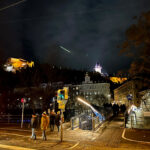 GRAZ HAUPTSTADT DES SÜDÖSTERREICHISCHEN BUNDESLANDES STEIERMARK Weihnachten Steirer Advent Weihnachtsbeleuchtung Graz Schlossberg