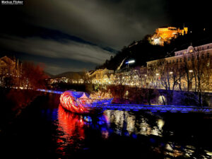 aWeihnachten Steirer Advent Weihnachtsbeleuchtung Graz Schlossberg