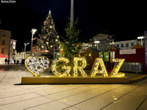 Weihnachten Steirer Advent Weihnachtsbeleuchtung Graz Schlossberg