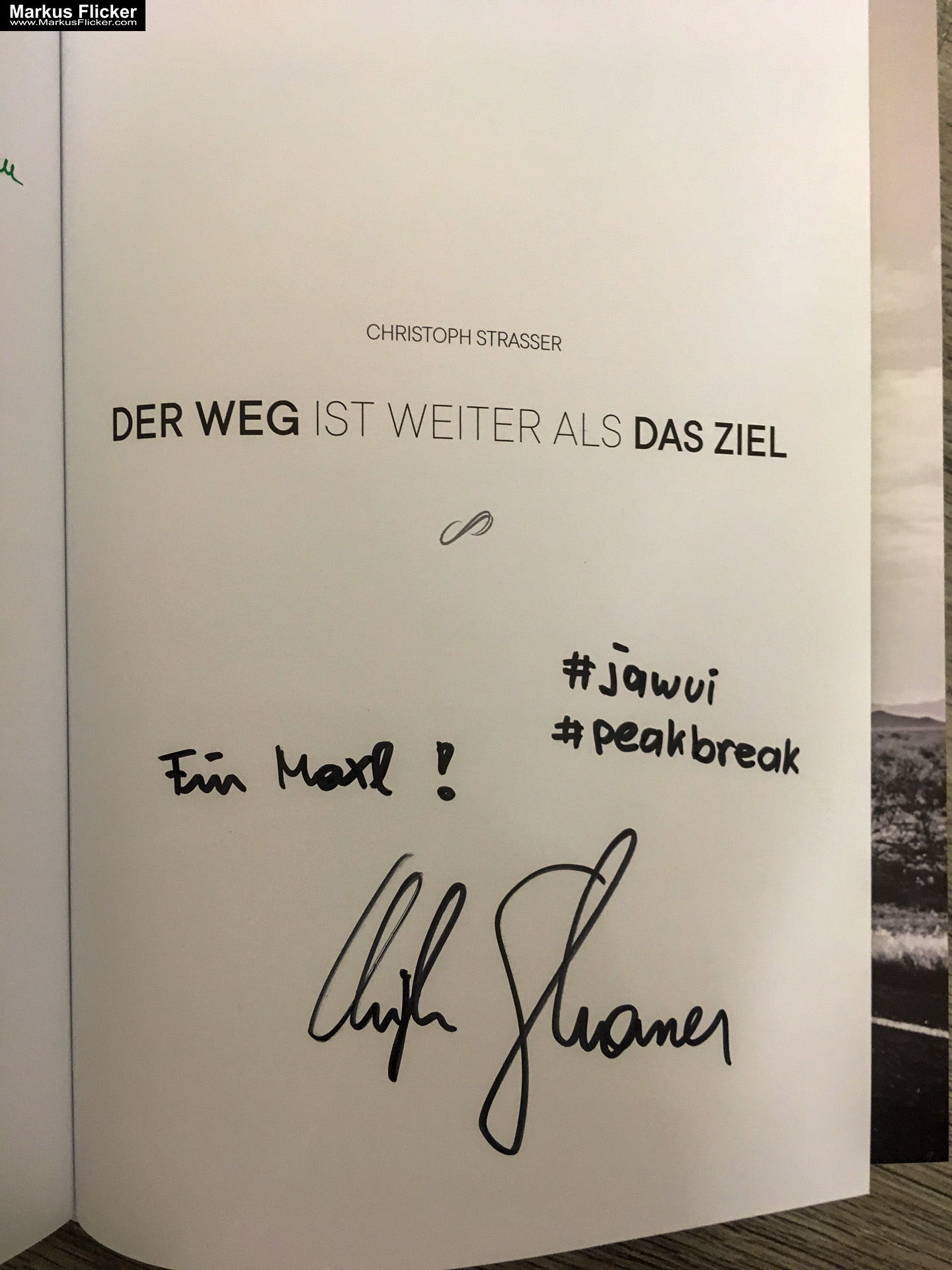 Der Weg ist weiter als das Ziel von Christoph Strasser