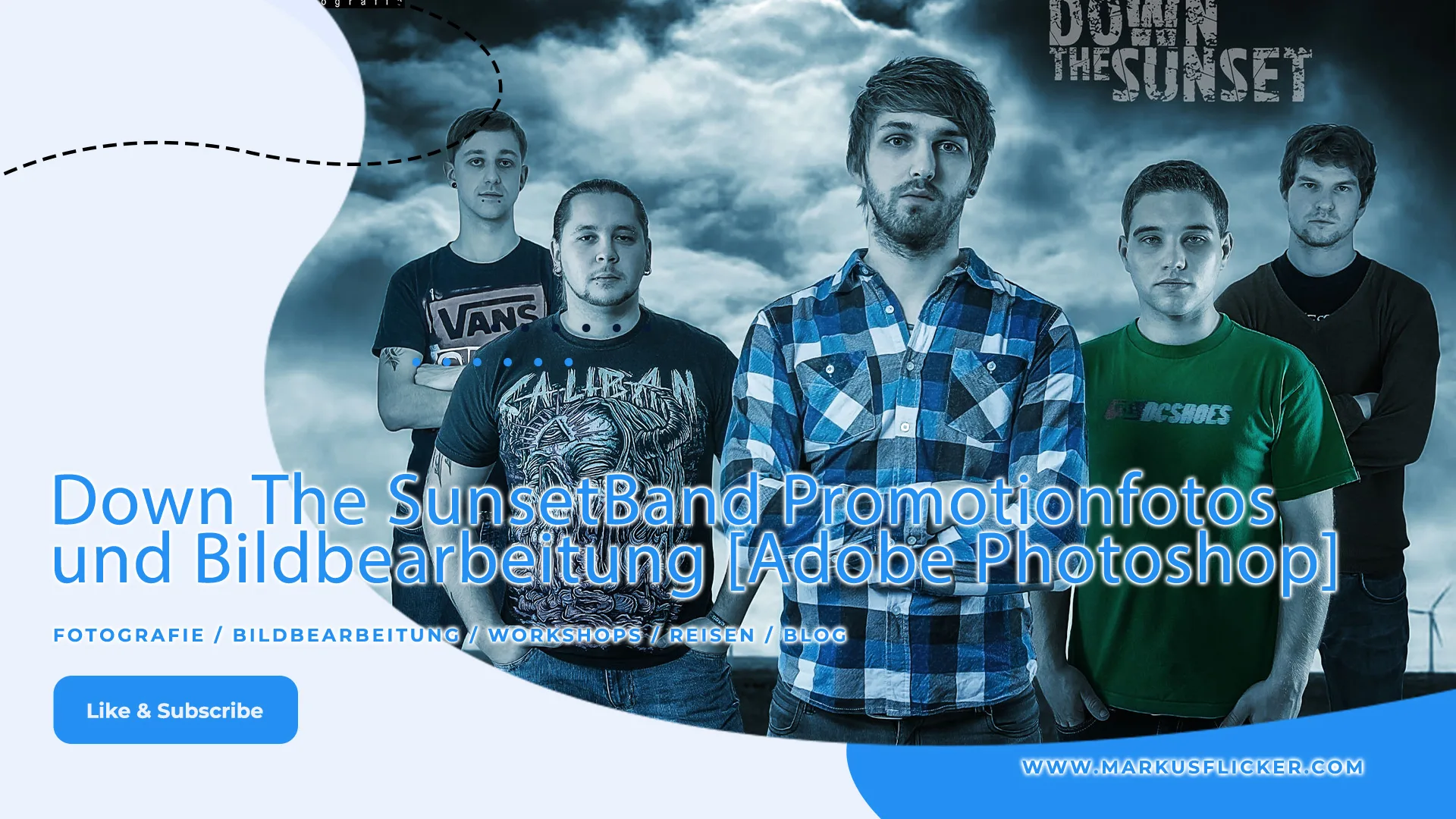 Mehr über den Artikel erfahren Down The Sunset Band Promotionfotos Coverfotos Imagefotos und kreative Bildbearbeitung mit Adobe Photoshop