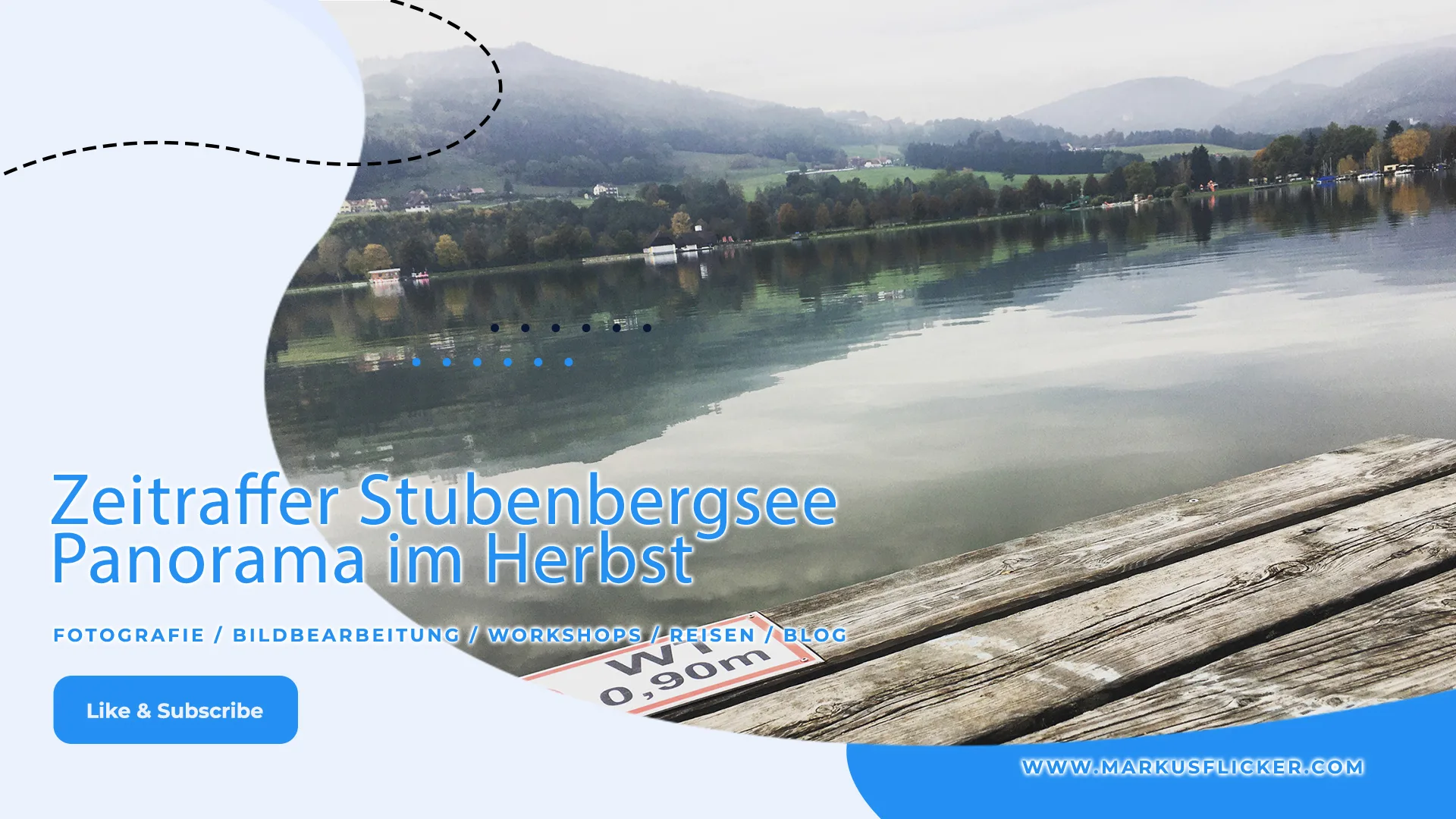 Mehr über den Artikel erfahren Zeitraffer See Badesee Stubenbergsee Panorama im Herbst mit DJI Osmo Mobile und iPhone Smartphone. Kreative Videos mit dem Handy