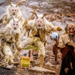 Vides Teufels Pass Perchten Krampus Fotoshooting im Steinbruch