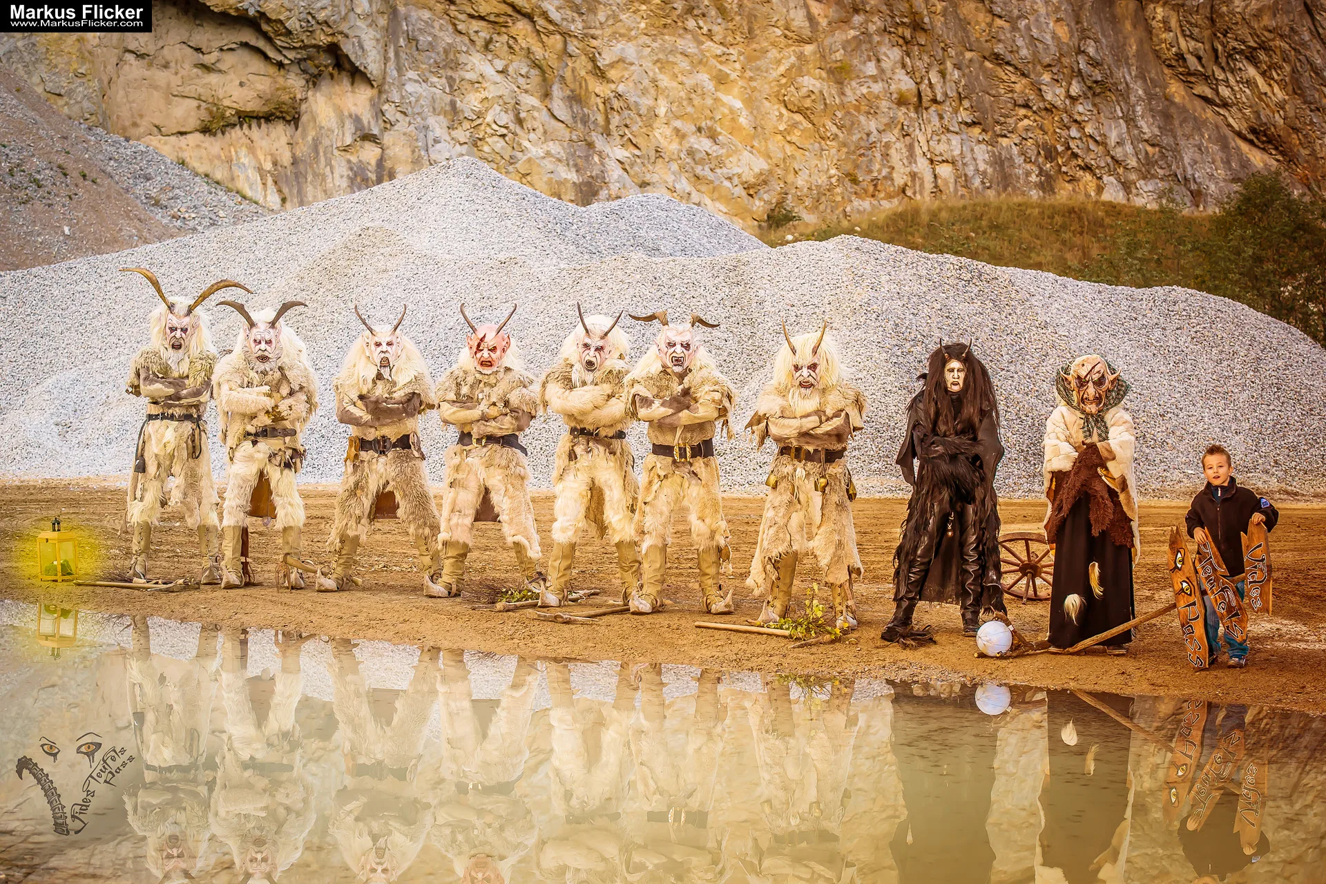 Vides Teufels Pass Perchten Krampus Fotoshooting Steinbruch Lost Places Adobe Photoshop Digiart Bildbearbeitung