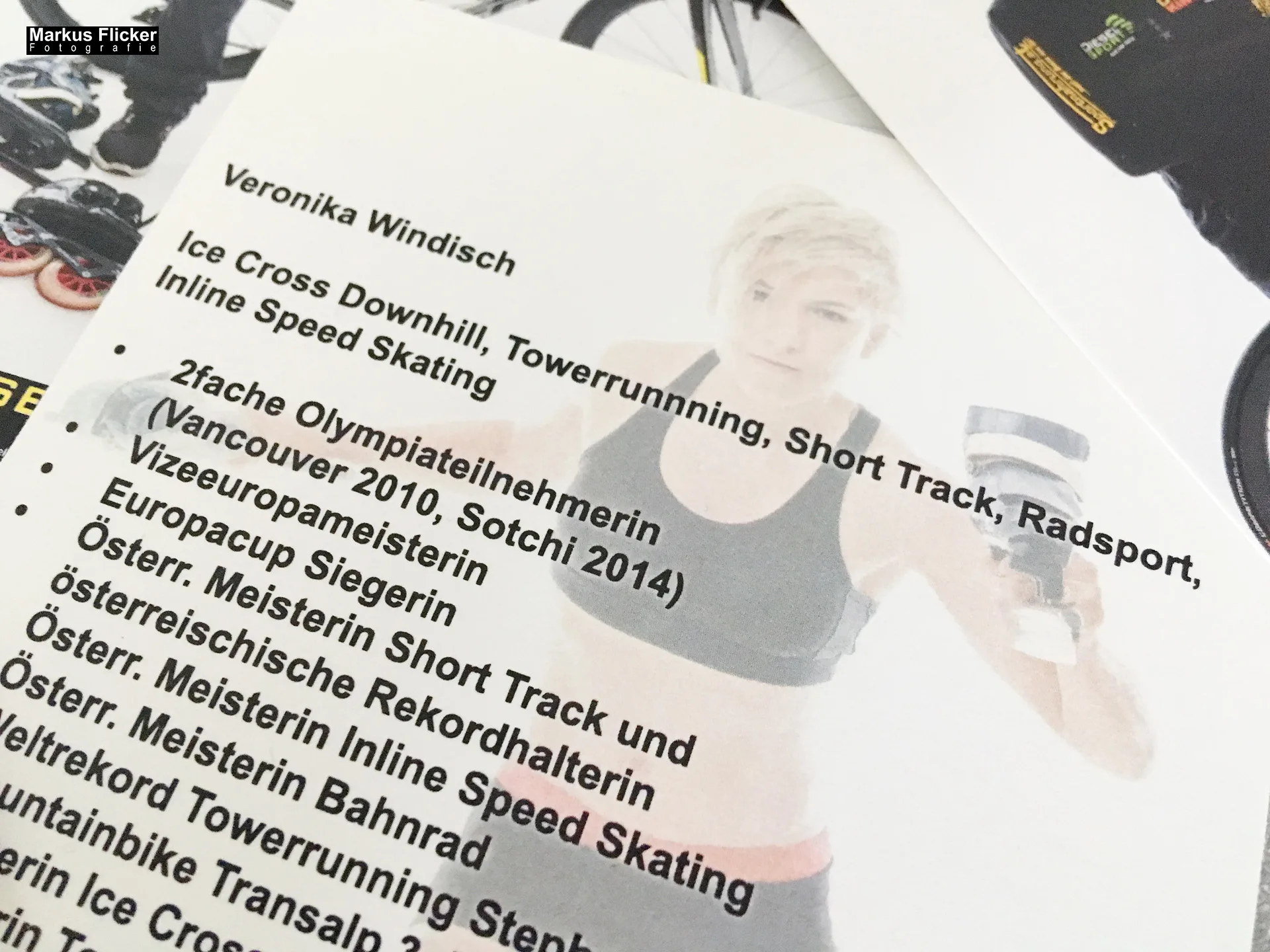 Veronika Windisch Sport Fitness Shorttrack Inline Speed Skating Mountainbike Ice Cross Downhill