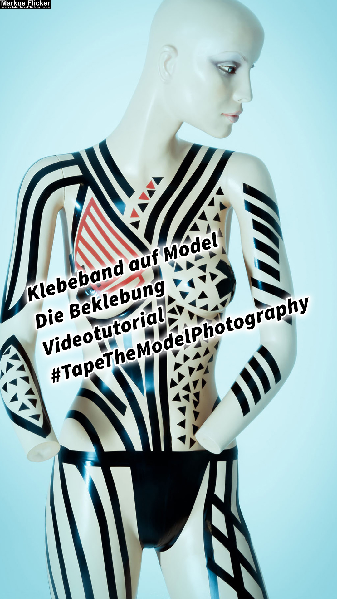 Klebeband auf Model Die Beklebung Videotutorial #TapeTheModelPhotography