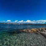 Plaža Žusterna Strand Beach New Koper Obmorski Park island Seehafenstadt in Slowenien an der Adria Istrien #visitslovenia #ifeelslovenia #visitkoper