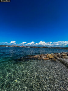 Plaža Žusterna Strand Beach New Koper Obmorski Park island Seehafenstadt in Slowenien an der Adria Istrien #visitslovenia #ifeelslovenia #visitkoper