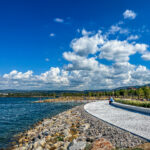 Plaža Žusterna Strand Beach New Koper Obmorski Park island Seehafenstadt in Slowenien an der Adria Istrien #visitslovenia #ifeelslovenia #visitkoper