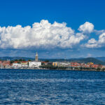 Plaža Žusterna Strand Beach New Koper Obmorski Park island Seehafenstadt in Slowenien an der Adria Istrien #visitslovenia #ifeelslovenia #visitkoper