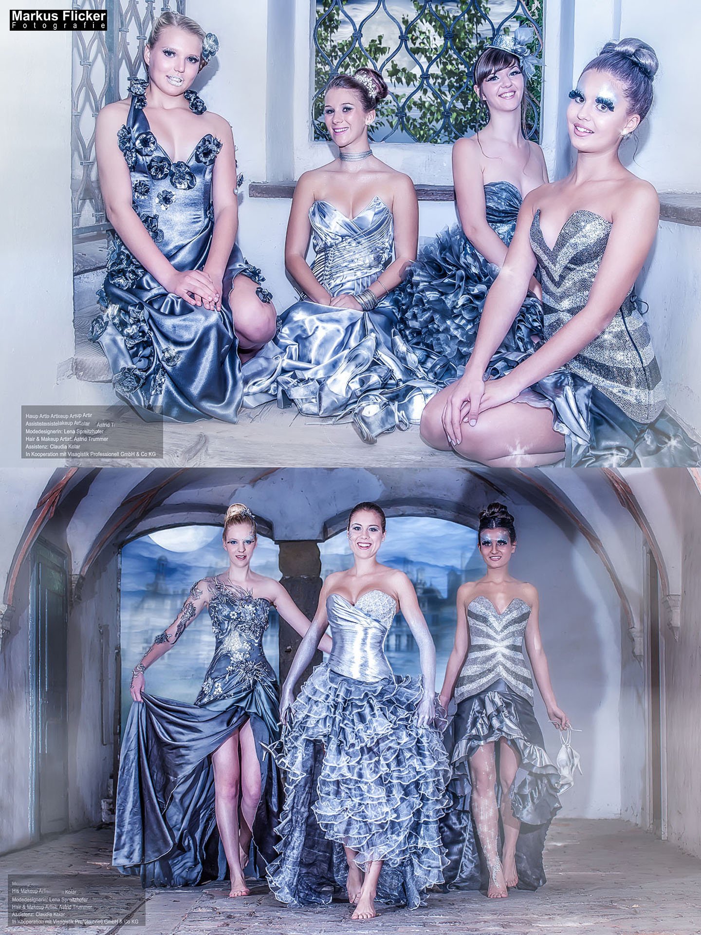 Die zertanzten Schuhe Photoshop Bildbearbeitung und Fotoprojekt Designer Kleider LS Design und Astrid Trummer