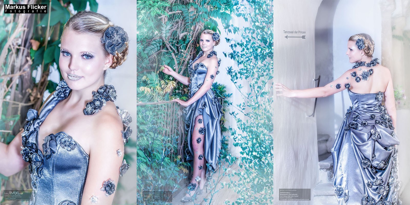 Die zertanzten Schuhe Photoshop Bildbearbeitung und Fotoprojekt Designer Kleider LS Design und Astrid Trummer