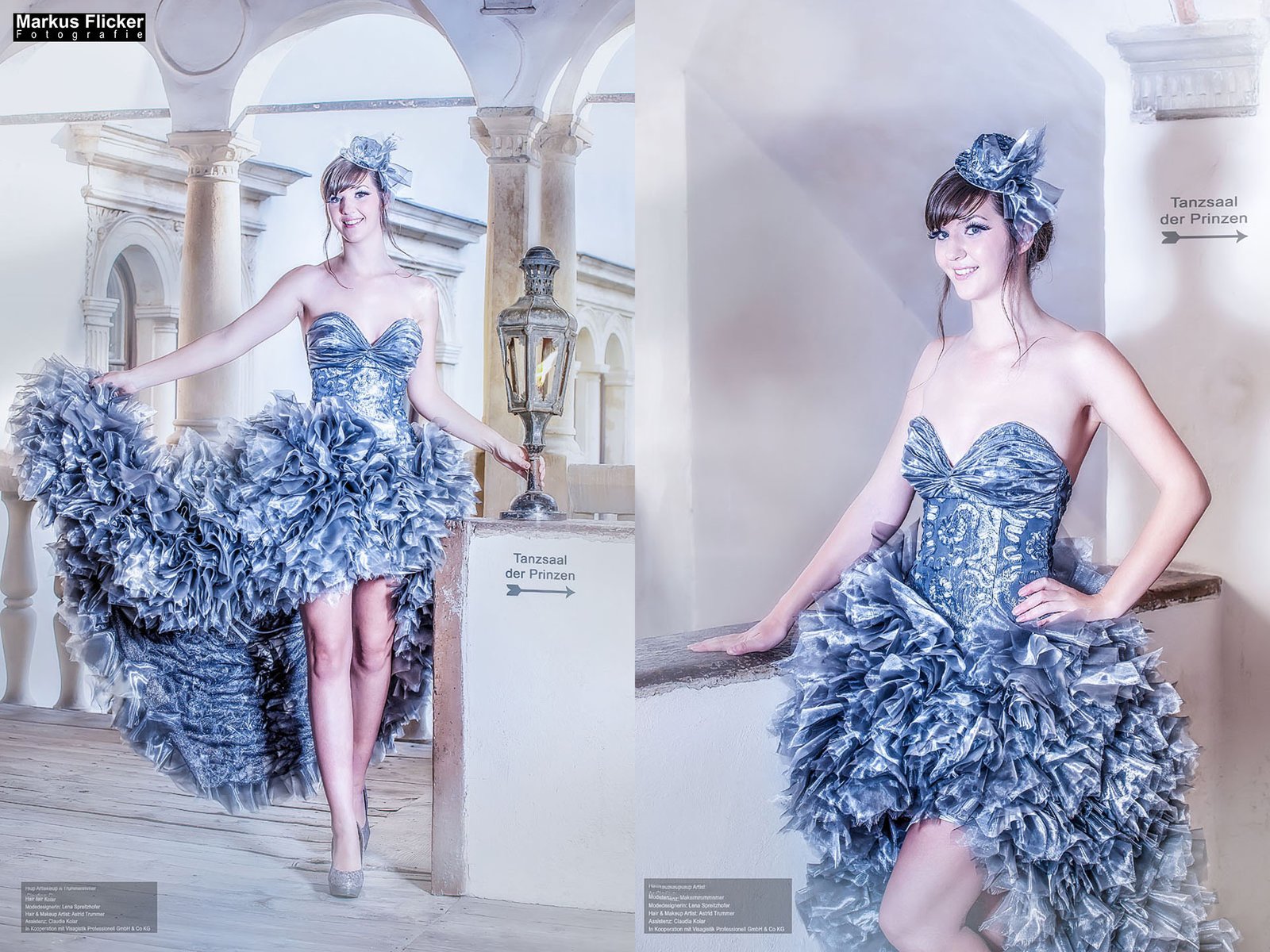 Die zertanzten Schuhe Photoshop Bildbearbeitung und Fotoprojekt Designer Kleider LS Design und Astrid Trummer