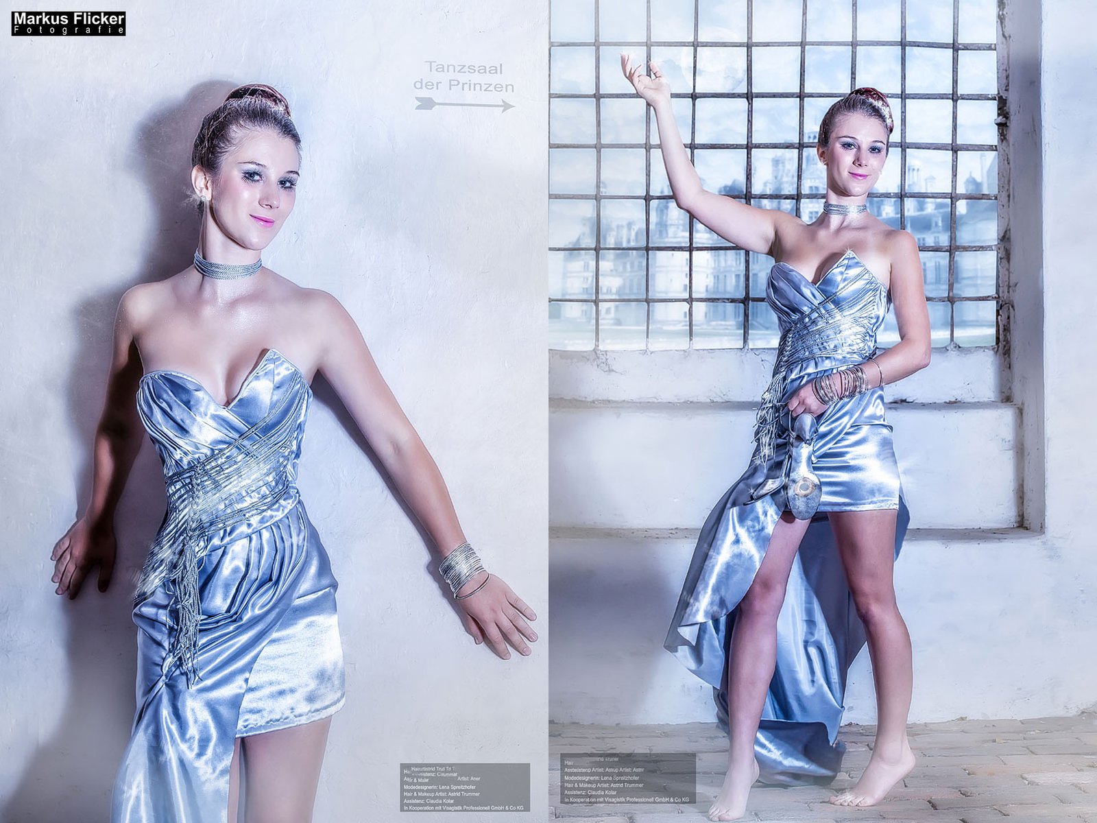 Die zertanzten Schuhe Photoshop Bildbearbeitung und Fotoprojekt Designer Kleider LS Design und Astrid Trummer