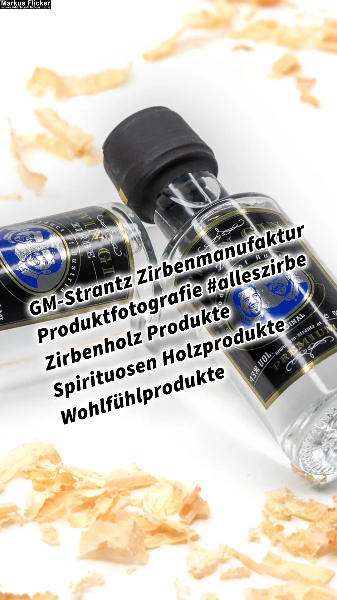 Mehr über den Artikel erfahren GM-Strantz Zirbenmanufaktur Produktfotografie #alleszirbe Zirbenholz Produkte Spirituosen Holzprodukte Wohlfühlprodukte inkl. 37 Fototipps und Bildideen