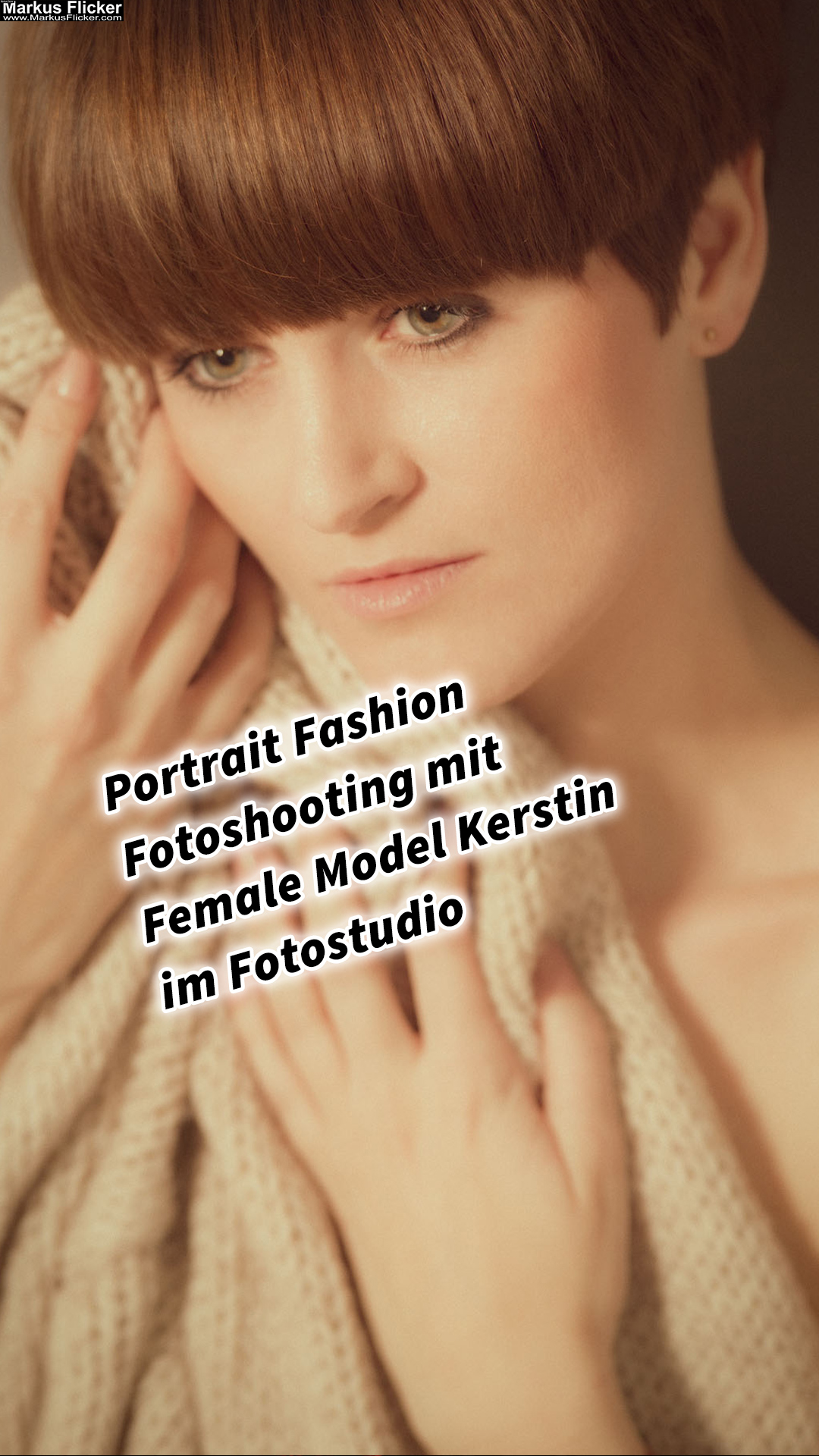 Portrait Fashion Fotoshooting mit Female Model Kerstin im Fotostudio