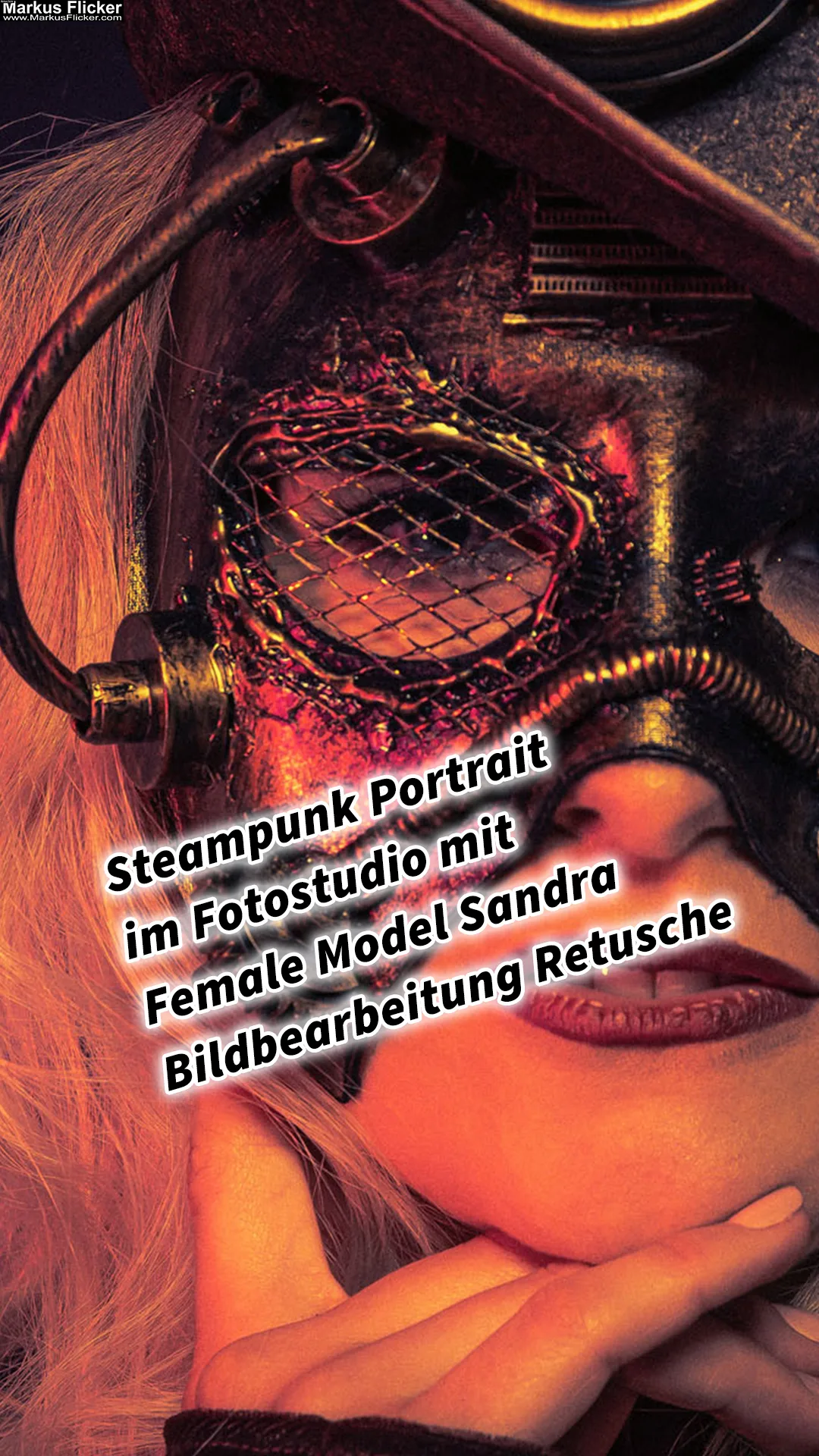 Mehr über den Artikel erfahren Steampunk Portrait im Fotostudio mit Female Model Sandra Bildbearbeitung Retusche inkl. 10 Tipps für dein Fotoshooting